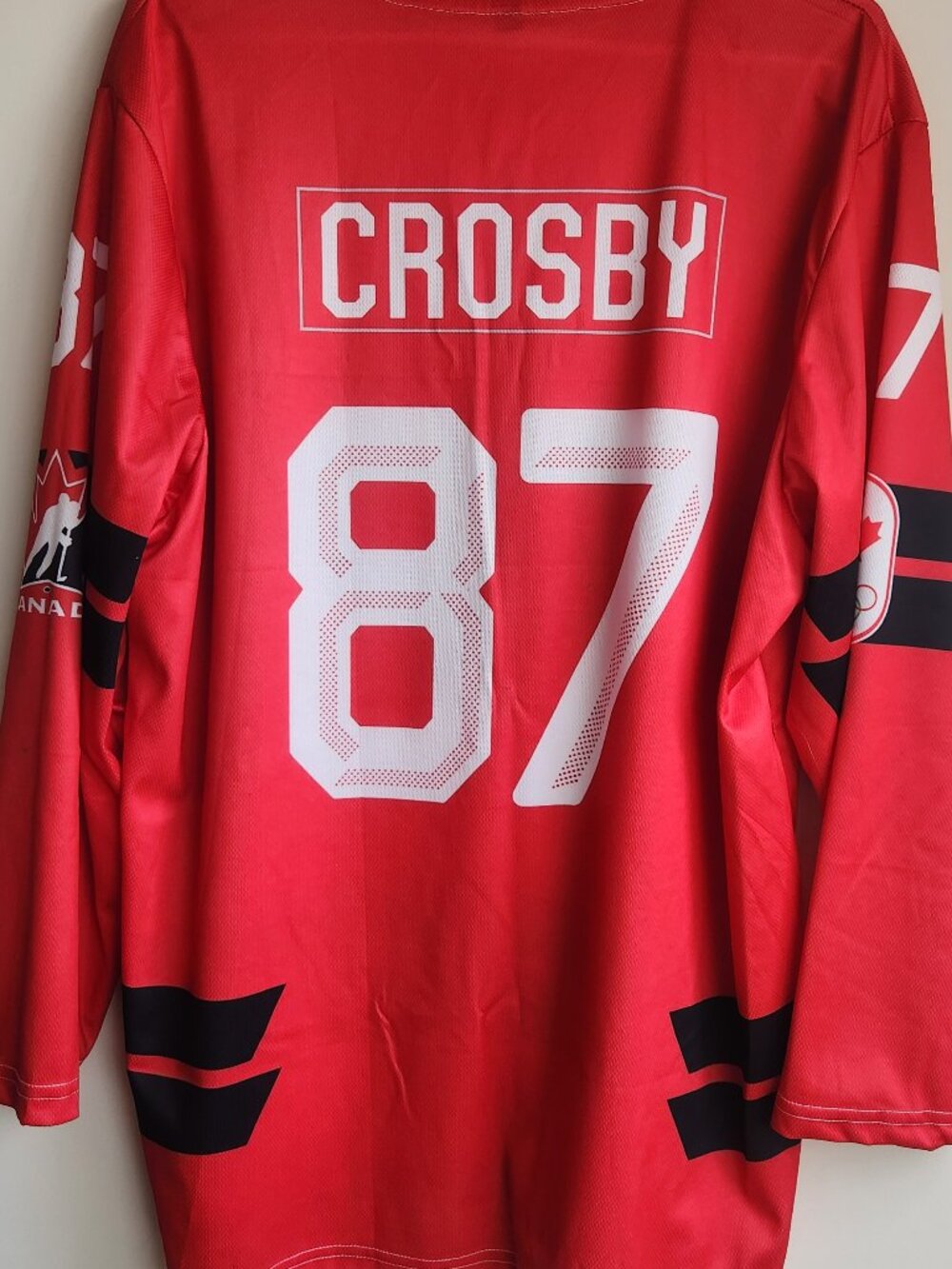 Team Canada Olympic Sidney Crosby Screen Printed Jersey #87 Size M/48 - Picture 2 of 8